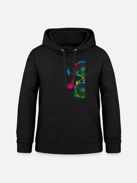 Fahrrad Radfahrer Geschenk - Frauen Hoodie - Schwarz