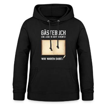 Gästebuch Ruhestand Rente Abschied Letzter Arbeits - Frauen Hoodie - Schwarz - Vorne - AI Model Female 172 light (172cm)