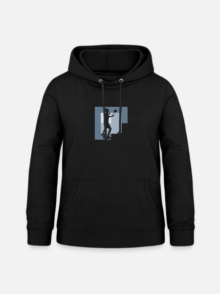 Badminton Clear Badmintonschläger Drop - Frauen Hoodie - Schwarz