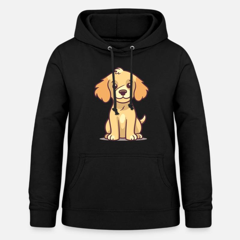 Conception de chien mignon pour les propriétaires de chiens - Sweat à capuche Femme - noir