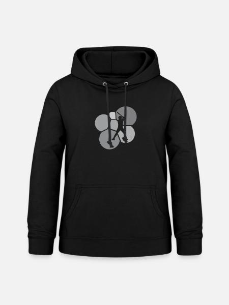 Baseball Batting Shortstop - Frauen Hoodie - Schwarz