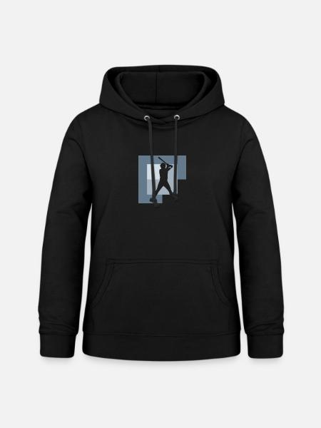 Baseball Baseballschläger Catcher Bat - Frauen Hoodie - Schwarz