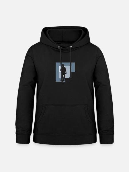 Schlag Boxing Stance - Frauen Hoodie - Schwarz