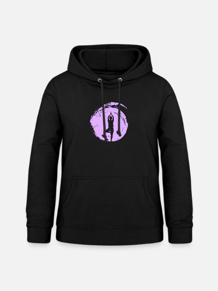 Mantra Mindfulness - Frauen Hoodie - Schwarz