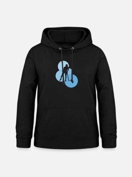 Stick Indoor - Frauen Hoodie - Schwarz