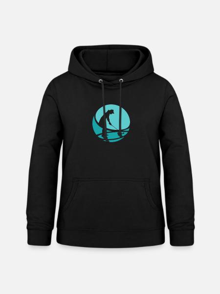 Golf Driver Golfer - Frauen Hoodie - Schwarz