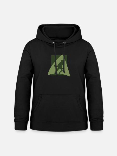 Lacrosse Lacrosseschläger - Frauen Hoodie - Schwarz