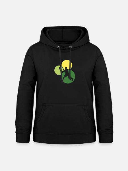 Squashspieler Squashschläger Schläger - Frauen Hoodie - Schwarz
