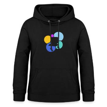 Computerarbeit Internet Informatik - Frauen Hoodie - Schwarz - Vorne - AI Model Female 172 light (172cm)