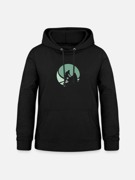 Felsklettern Kletterwand Felsklettern - Frauen Hoodie - Schwarz