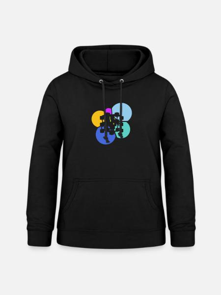 Kryptowährung Bitcoin Blockchain - Frauen Hoodie - Schwarz