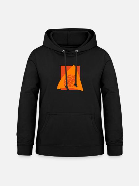 Maus Feinschmecker Parmesan - Frauen Hoodie - Schwarz