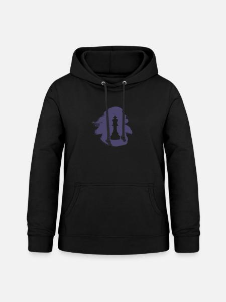 Schachbrett Schachspieler Schach - Frauen Hoodie - Schwarz