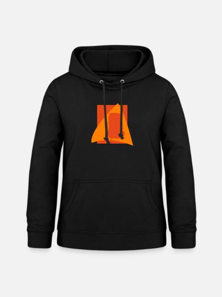 Wandern Backpacker Backpacker - Frauen Hoodie - Schwarz