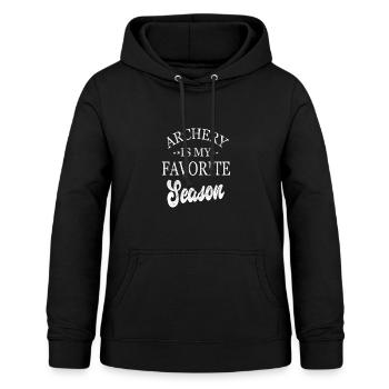 Bogenschießen ist meine Lieblingssaison - Frauen Hoodie - Schwarz - Vorne - AI Model Female 172 light (172cm)