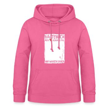 16 Jahre | 16. Geburtstag | Lustiges Gästebuch - Frauen Hoodie - Pink - Vorne - AI Model Female 172 light (172cm)