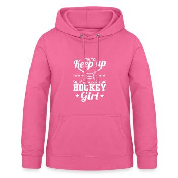 Eishockey Mädel - Frauen Hoodie - Pink - Vorne - AI Model Female 172 light (172cm)