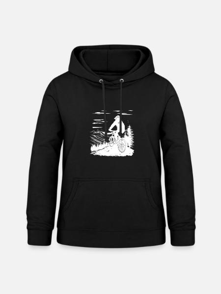Mountainbiken - Frauen Hoodie - Schwarz