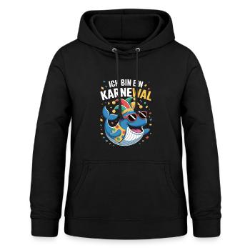 Karneval Fasching Kostüm, Karnewal, Fasnacht - Frauen Hoodie - Schwarz - Vorne - AI Model Female 172 light (172cm)