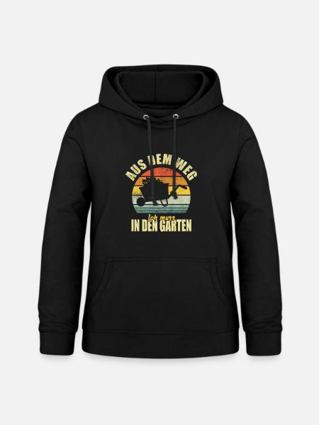 Garten Gärtner Gartenarbeit Lustiger Spruch - Frauen Hoodie - Schwarz