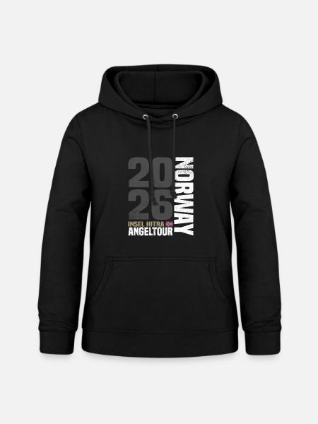 Angeltour Norwegen Hitra - Frauen Hoodie - Schwarz