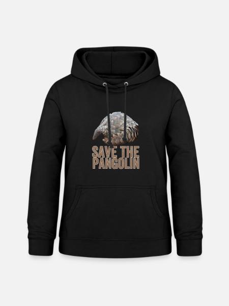 Rettet das Pangolin - Frauen Hoodie - Schwarz