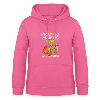 Mantide im Gebet – Flüsterer - Frauen Hoodie - Pink - Vorne - AI Model Female 172 light (172cm)