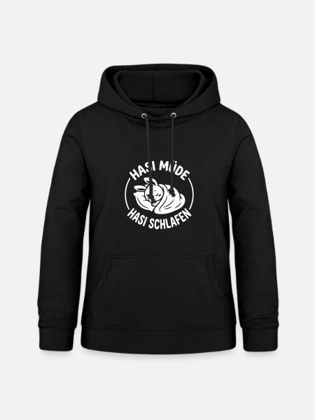 Hasi müde Hasi schlafen  - Frauen Hoodie - Schwarz