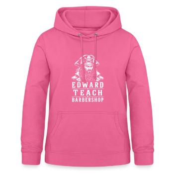 Edward Teach Barbershop Pirate Barber Vintage - Women's Hoodie - pink - Front - AI Model Female 172 light (172cm)