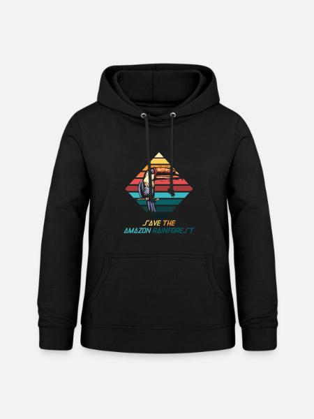 Save – Regenwald retten - Frauen Hoodie - Schwarz