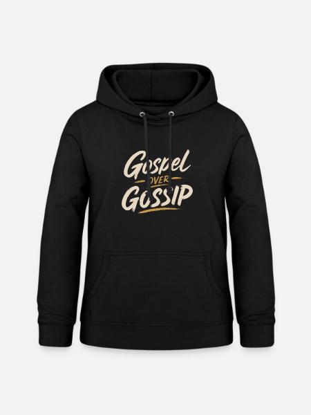 Evangelium über Klatsch - Frauen Hoodie - Schwarz