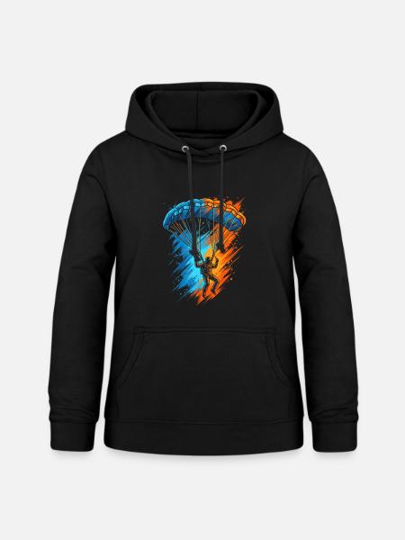 Paragliding Gleitschirmfliegen Herren Gleitschirm - Frauen Hoodie - Schwarz