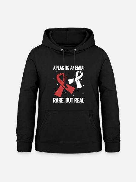 Aplastische Anämie - Selten aber echt - Frauen Hoodie - Schwarz