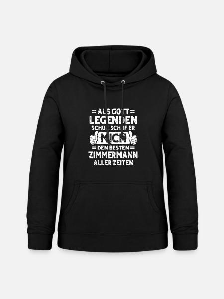 Zimmermann - Frauen Hoodie - Schwarz
