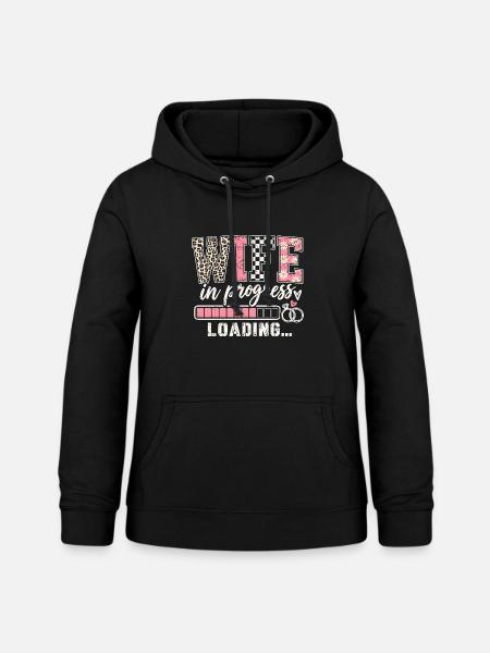WIFE in progress Loading - Frauen Hoodie - Schwarz
