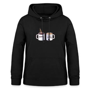 Kunst Künstler Kaffee Malen Bild Geschenk - Frauen Hoodie - Schwarz - Vorne - AI Model Female 172 light (172cm)