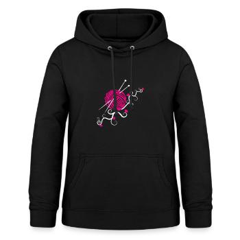 Stricken - Frauen Hoodie - Schwarz - Vorne - AI Model Female 172 light (172cm)