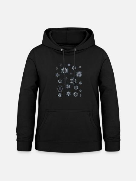 Winter - Frauen Hoodie - Schwarz