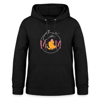 Maman maman cadeau maman - Sweat à capuche Femme - noir - Devant - AI Model Female 172 light (172cm)