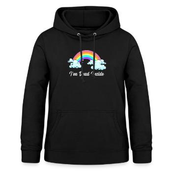 Depression Innerlich Tot Depressiv Einsam Traurig - Frauen Hoodie - Schwarz - Vorne - AI Model Female 172 light (172cm)