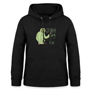 zombie sloth - Women's Hoodie - black - Front - AI Model Female 172 light (172cm)