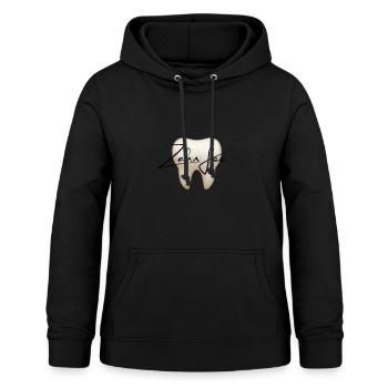Fée des dents - Sweat à capuche Femme - noir - Devant - AI Model Female 172 light (172cm)