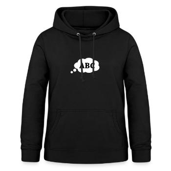 ABC - Frauen Hoodie - Schwarz - Vorne - AI Model Female 172 light (172cm)
