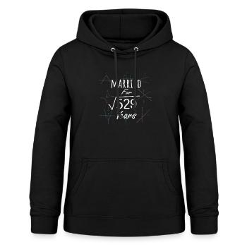 Mathe 23. Jahrestagsgeschenk Verheiratete Quadratwurzel von - Frauen Hoodie - Schwarz - Vorne - AI Model Female 172 light (172cm)
