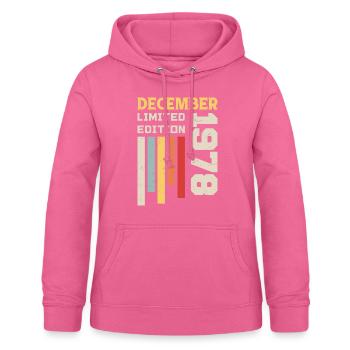 December 1978 - December 1978 Birthday Gift - Women's Hoodie - pink - Front - AI Model Female 172 light (172cm)
