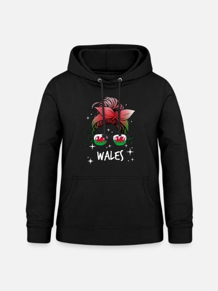 Wales - Frauen Hoodie - Schwarz