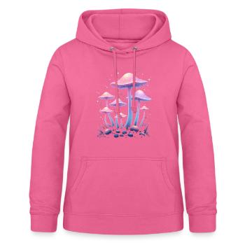 Magische Pilze Design - Mystischer Wald - Frauen Hoodie - Pink - Vorne - AI Model Female 172 light (172cm)