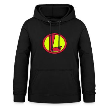 Super, Superheld, Superheldin, Hero, L - Frauen Hoodie - Schwarz - Vorne - AI Model Female 172 light (172cm)
