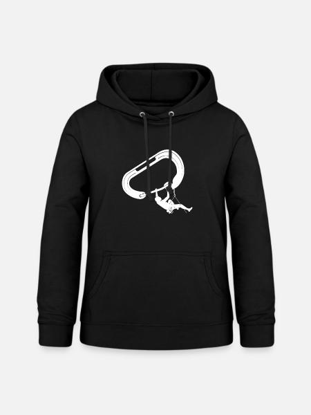 klettern bouldern felsklettern berge Bergsport - Frauen Hoodie - Schwarz