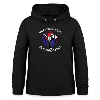 Taekwondo - Frauen Hoodie - Schwarz - Vorne - AI Model Female 172 light (172cm)